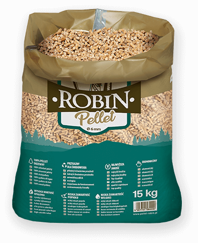 worek pelletu opałowego Robin do kupienia w Rypinie lub sklepie internetowym